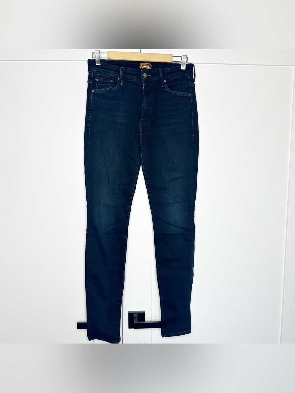 MOTHER Denim High Waisted Looker 28 6 Coffee, Tea or Me skinny dark designer - Picture 6 of 14